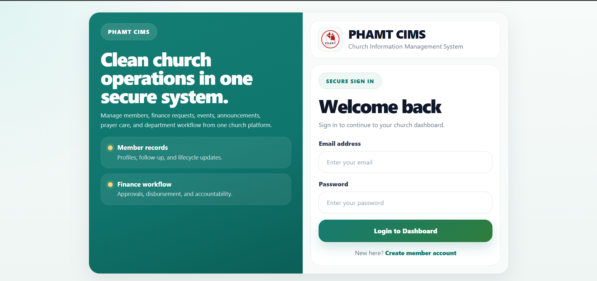 Church Management System